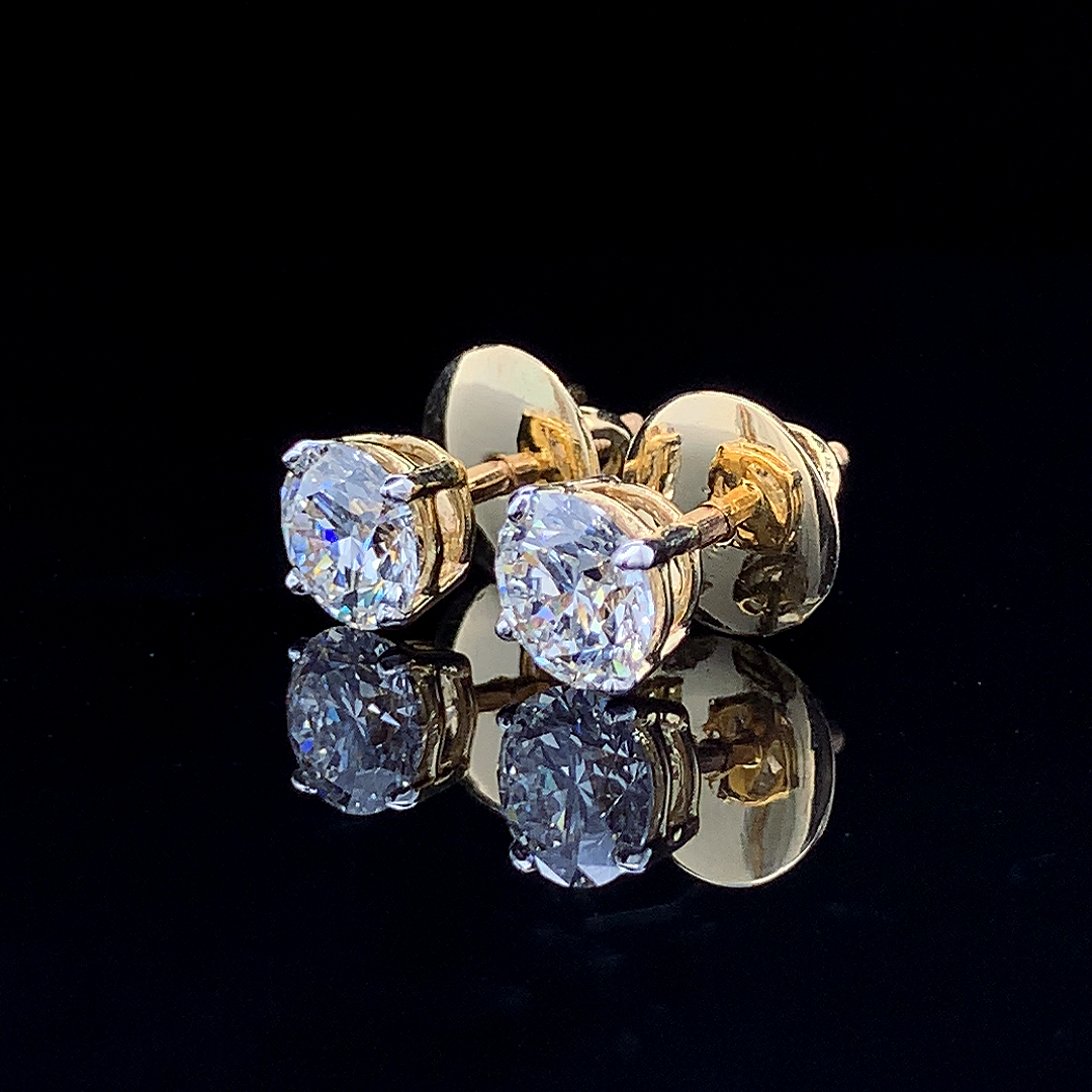 Lab Diamond Stud Earrings